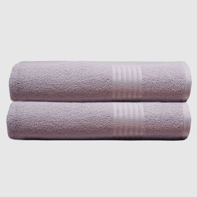 2pc Tri-Safe Bath Towel Set Lilac - Trident Group
