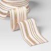 45' Christmas Fabric Ribbon Sheer with Gold Glitter Stripes - Wondershop™ - 3 of 3