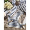 Saro Lifestyle Striped Denim Chindi Placemat, 14"x20" Oblong, Denim (Set of 4) - 2 of 2