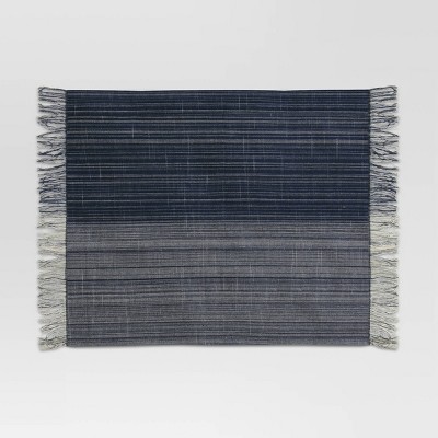 Photo 1 of 3 of- Cotton Striped Placemat Blue - Threshold
