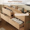 6 Drawer Dresser, 47.2" W Double Dresser, Wood Dresser For Bedroom, Chest Of Drawers Of Storage - 3 of 4