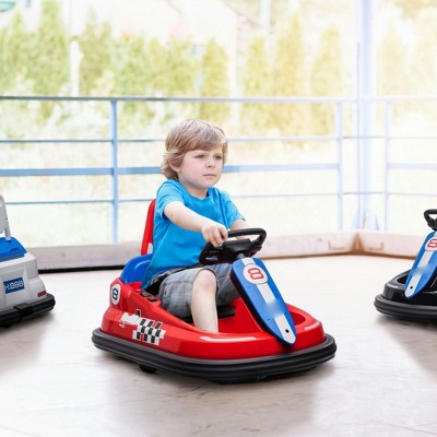 Resenkos Electric Ride-on Car,Toddler Bumper Car, 360° Rotation 6V Kids Electric Ride on Bumper Car, Red