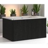 30" Wall-Mounted Floating Bathroom Vanity with Striped White Texture, Glossy White Integrated Ceramic Sink, Push-Open Drawer - 4 of 4