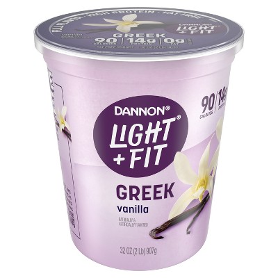 Light + Fit Nonfat Gluten-Free Vanilla Greek Yogurt - 32oz Tub