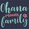 Juniors Womens Lilo & Stitch Blue and Red Ohana means Family T-Shirt - 2 of 4