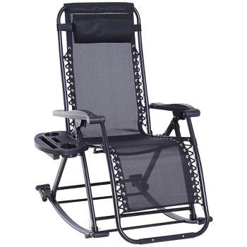 Best Choice Products Oversized Zero Gravity Chair, Folding Recliner w/ Removable Cushion, Side Tray - Fossil Gray