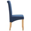 CLIHOME Modern Dining Chairs, Soft Fabric Cushioned Chairs with Solid Wood Bench Legs, Kitchen and Dining Chairs(Set of 4) - 3 of 4