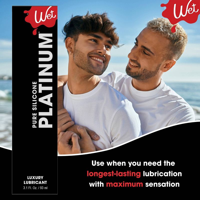 Wet Platinum Premium Pure Silicone Personal Lube - 3.1 fl oz, 6 of 12