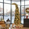 TopComfy Christmas Tree Stands 7ft Artificial Christmas Tree Metal Stand Prelit Holiday Decorate Tree for Dining Room, Green, 40.19"*10.24"*10.24" - 2 of 4