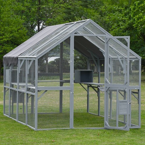 Large outdoor pet outlet enclosures