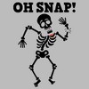 Girl's Lost Gods Halloween Oh Snap Skeleton T-Shirt - 2 of 4