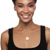 Ross-Simons 1.60 ct. t.w. CZ Evil Eye Medallion Pendant Necklace With Simulated Sapphires in 18kt Gold Over Sterling Size 17 - 2 of 3