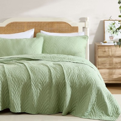 HLC.ME Weston - 3 Piece Quilt Set, Lightweight Bedspread Coverlet Set