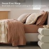 Cotton Tencel Sheet - Luxury Hotel Bedding Set, Soft, Cooling & Breathable for Hot Sleepers, Deep Pocket Up to 16 Inches - 4 of 4