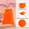 Unique Bargains Mini Smooth Soft Christmas Satin Bags with Drawstring 20 Pcs - 3 of 4