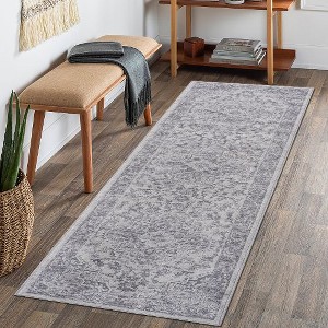 Kumasinova Trendy Stain-Resistant Area Rug – Non-Shedding Living Room Rug, Medallion Rugs for Living Room, Kid & Pet-Friendly, Boho Washable Rugs - 1 of 4