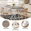 Lirago Gray 70.86" Farmhouse Dining Table Engineered Wood Metal Frame 31.49x70.86x29.52 6-Seater Kitchen Table - 4 of 4