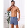 INSPIRE CHIC Men's Comfortable Breathable Cotton Mid-Waisted Striped Boxer Shorts - 2 of 4