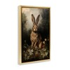 Stupell Industries Bunny in Nature Black Framed Floater Canvas Wall Art - 3 of 4