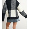 Women's Checkered Cardigan - Buttermelon - 3 of 4