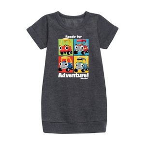 - Little Tikes - Ready for Adventure Graphic Short Sleeve Fleece Dress - 1 of 3