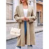 Imily Bela Womens Long Open Front Cardigan Womens Chunky Knit Oversized Sweater - 4 of 4