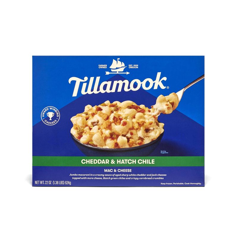 Tillamook Frozen Cheddar &#38; Hatch Chile Mac &#38; Cheese - 22oz, 1 of 7