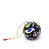 Slickblue Set of 3 Handcrafted Papier-Mâché Christmas Ornaments – Whimsical Cat, Elephant, and Bird Designs with Tassels - 4 of 4