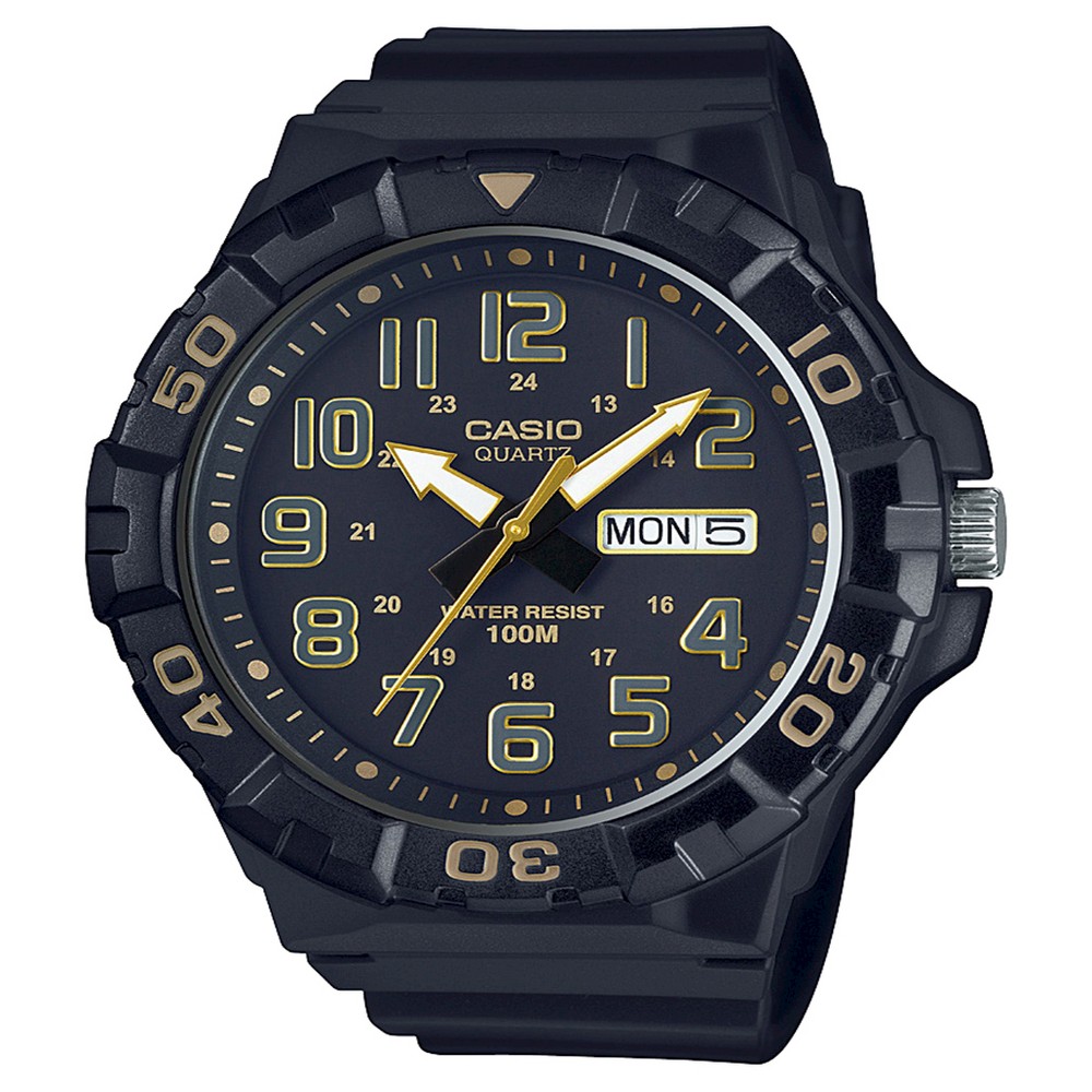 Men S Casio Analog Digital Watch Black On Target Accuweather Shop