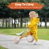 Allobebe Baby Balance Bike for Ages 1-3 – Adjustable Seat, Silent & Soft 3-Wheel Ride On, Orange - 4 of 4