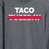 Men's - Instant Message - Taco Tuesday Crossed Out Long Sleeve Graphic T-Shirt - 2 of 4