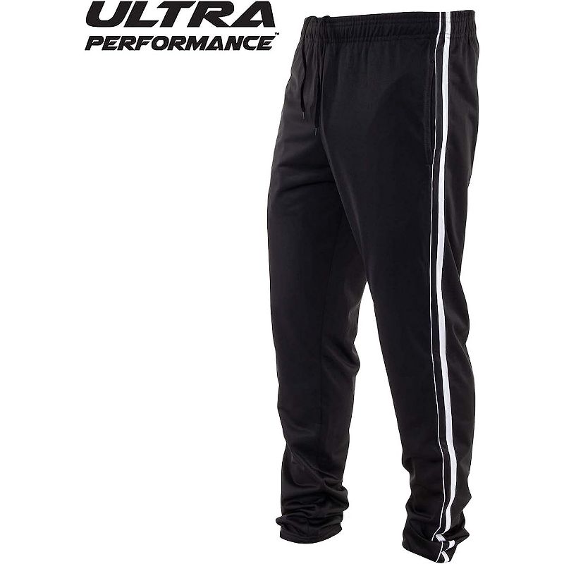 Ultra Performance Mens 3 Pack Athletic Tech Joggers/Track Pants with Zipper Pockets | Athletic Bottoms, 2 of 7
