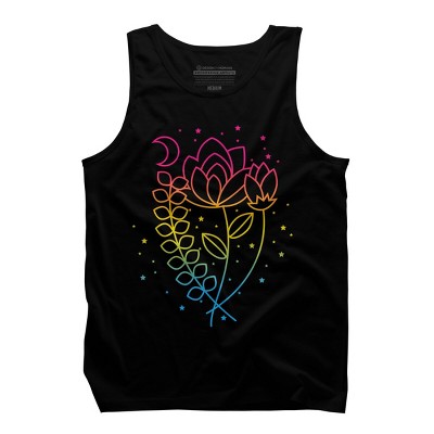 Design By CoolAnimalCo Humans Floral Pride Flag Boho Lotus By CoolAnimalCo Tank Top