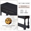 Whisen Mediterranean Style Rectangle Wood Long Console Table with Drawers and Shelf - 4 of 4