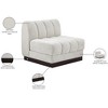 Meridian Furniture,Quinn Chenille Fabric Armless Chair - 3 of 4