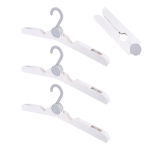Unique Bargains Folding Clothes Hangers for Travel Use 3 Pcs - 1 of 4