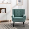 NicBex Velvet Accent Chair Modern Upholstered Armchair with Metal Legs,Side Chair with Lounge Seat for Living Room,Bedroom - 4 of 4