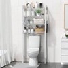 Over Toilet Storage Shelf White Space Saver Bathroom Organizer Above Toilet Storage Rack - 4 of 4