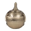 Handcrafted Metal Decorative Jar with Lid - Aluminum Storage Container - Glam Modern Ornament for Home, Office, Bedroom, Living Room - 4 of 4
