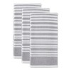 Design Imports  Terry French Variegated Stripe Dishtowel Set 3 Piece, Mineral Gray Stripe, 18X28" - 2 of 4