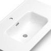 ChicFurnit Bathroom Sinks Vessel Sink Rectangle Sink Vanity Sink Art Basin Undermount Bathroom Sink for Bathroom, White, 32.09"*18.31"*6.89" - 4 of 4