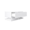 High Glossy Coffee Table with 2 Drawers have RGB LED Light with Buletooth Control  - The Pop Home - 3 of 4