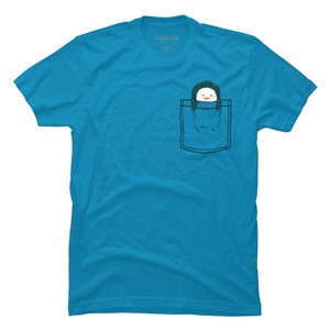 Men's Design By Humans Pocket Penguin By radiomode T-Shirt - 1 of 3