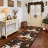 COZONY Christmas Snowman Area Rug, Washable Non-Slip Low Pile Throw Carpet, Soft Holiday Floor Mat for Living Room, Bedroom, Christmas Decorations - 4 of 4