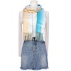 INSPIRE CHIC Women's Contrast Color Imitation Cashmere Ombre Fringe Soft Winter Warm Scarves 1Pc - 2 of 4
