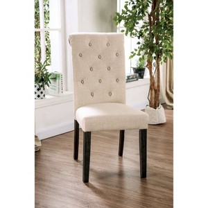 24/7 Shop At Home 2pc Hepburn Scroll Back Side Chairs - 1 of 4