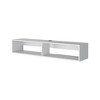 59.1" Melamine Modern Floating Media Rack with Two Shelves for Living Room and Bedroom - 2 of 4