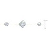 EVERLY JEWELRY | 11-20mm Cultured Freshwater Pearl Station Classic Stackable Necklace, 40 inc - 2 of 4