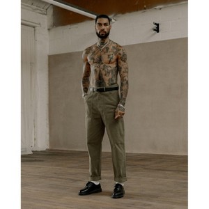 Lomsoe olive service fatigue pants herringbone - 1 of 1
