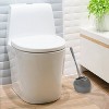 Ceramic Dome Toilet Brush and Holder Gray - Bath Bliss - 2 of 4